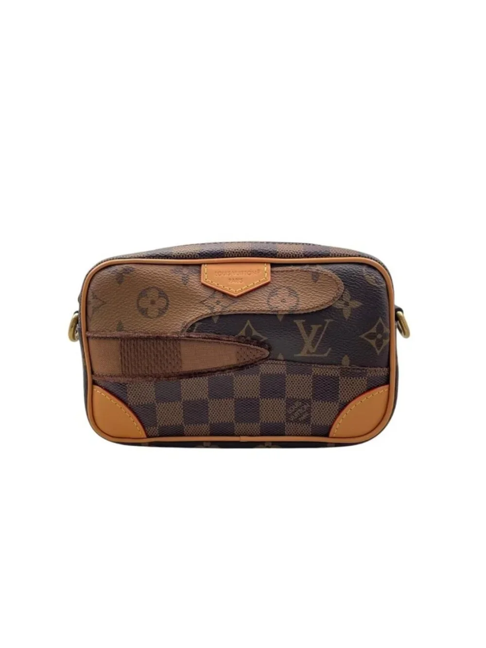 Louis Vuitton Belt Bag Trocadero Wearable Wallet Monogram Damier Leather Brown